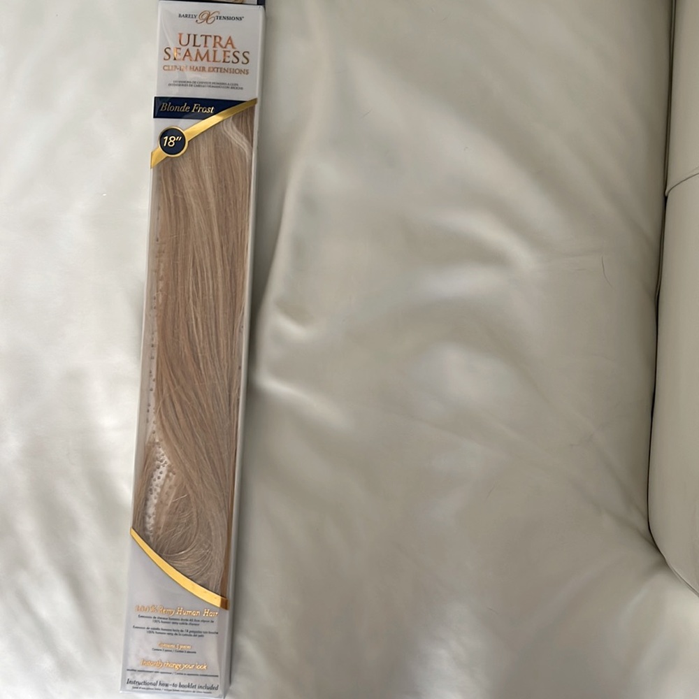 Ultra seamless hair extensions - blonde frost
